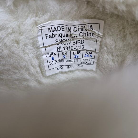 Sorel Tan Black Snow Bird Lace Up Women's Thinsulate Lined Rubber Sole Boots 8 - Picture 5 of 7